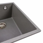 Гранітна мийка для кухні VALESO 3744 ROXY сірий мусон