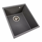 Гранітна мийка для кухні VALESO 3744 ROXY сірий мусон