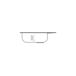 Гранітна мийка для кухні VALESO 4050 KORRADO матова Сірий мусон