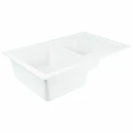 Гранітна мийка для кухні VALESO 7850W TOSKANA матова Білосніжна