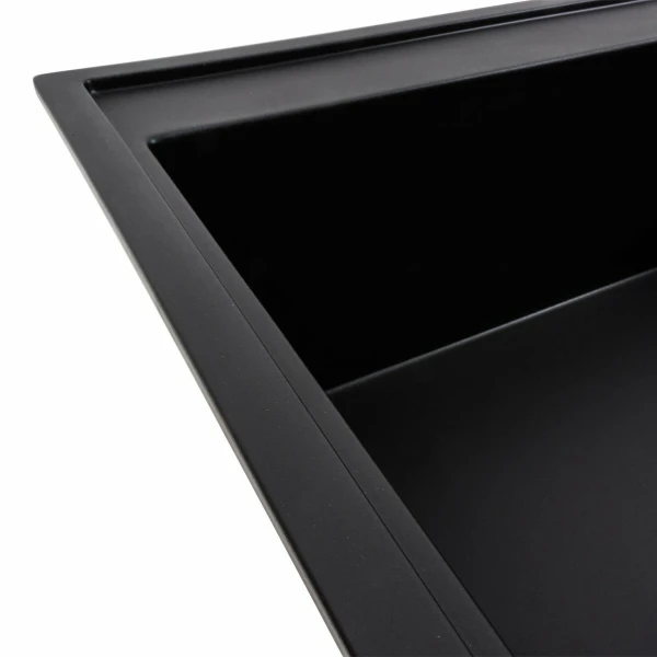 Гранітна мийка для кухні VALESO 7950 AZURIT матовий Чорний