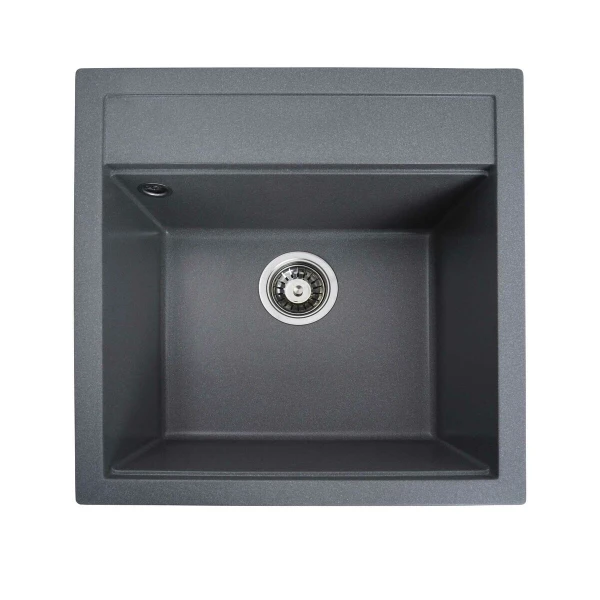 Гранітна мийка для кухні VALESO 5149 FIESTA матова Сірий мусон