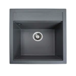 Гранітна мийка для кухні VALESO 5149 FIESTA матова Сірий мусон