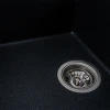 Гранітна мийка для кухні матовий Карбон VALESO 6550 LOTOS