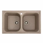 Гранітна мийка для кухні VALESO 7950 Equatoria матова Карамель