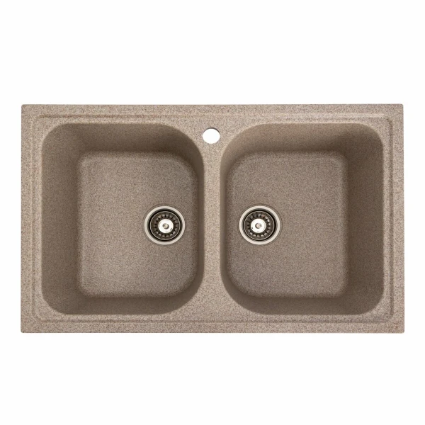 Гранітна мийка для кухні VALESO 7950 Equatoria матова Карамель