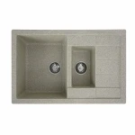 Гранітна мийка для кухні VALESO 7850W TOSKANA матова Карамель