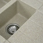 Гранітна мийка для кухні VALESO 7850W TOSKANA матова Карамель