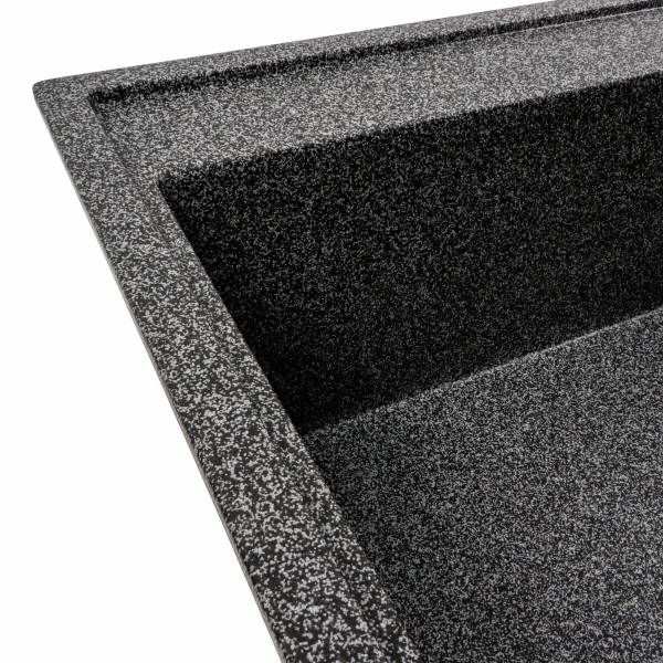 Гранітна мийка для кухні VALESO 7950 AZURIT матовий Графіт