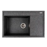 Гранітна мийка для кухні VALESO 7950 AZURIT матовий Графіт